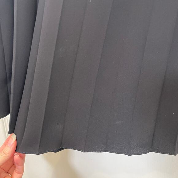 Alice + Olivia Wide Leg Pleated Pants Black Dressy Silk Waist Night Out 6 - Picture 8 of 8